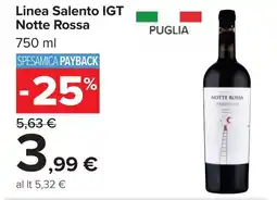 Carrefour Notte Rossa Linea Salento IGT offerta