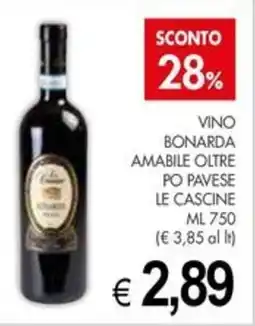 PrestoFresco Le cascine vino bonarda amabile oltre po pavese offerta