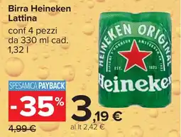 Carrefour Birra Heineken Lattina offerta