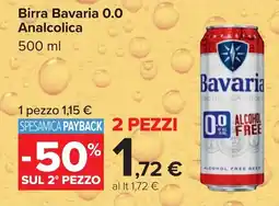 Carrefour Birra Bavaria 0.0 Analcolica offerta