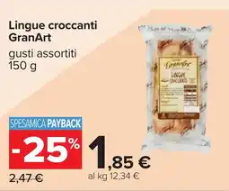 Carrefour GranArt Lingue croccanti offerta