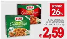 PrestoFresco Star il mio gran ragù gusti assortiti offerta