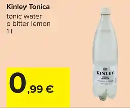 Carrefour Kinley Tonica tonic water o bitter lemon offerta