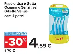 Carrefour Rasoio Usa e Getta Oceana o Sensitive Gillette Venus offerta