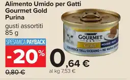 Carrefour Purina Alimento Umido per Gatti Gourmet Gold offerta