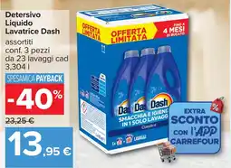 Carrefour Dash Detersivo Liquido Lavatrice offerta