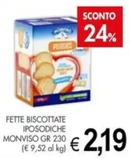 PrestoFresco Fette biscottate iposodiche monviso offerta
