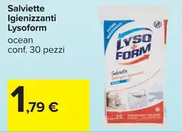 Carrefour Lysoform Salviette Igienizzanti offerta