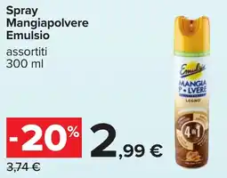 Carrefour Emulsio Spray Mangiapolvere offerta