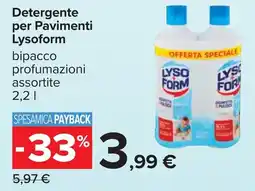 Carrefour Lysoform Detergente per Pavimenti offerta
