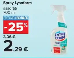 Carrefour Lysoform Spray offerta