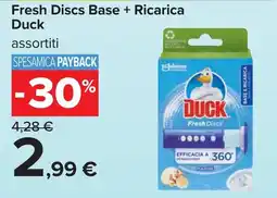 Carrefour Duck Fresh Discs Base + Ricarica offerta