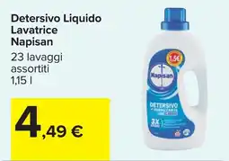 Carrefour Napisan Detersivo Liquido Lavatrice offerta