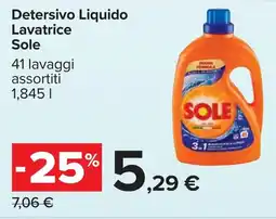 Carrefour Sole Detersivo Liquido Lavatrice offerta