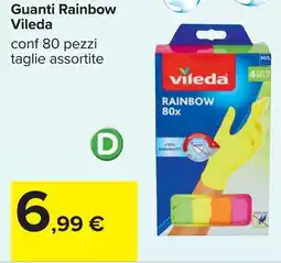 Carrefour Vileda Guanti Rainbow offerta