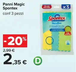 Carrefour Spontex Panni Magic offerta