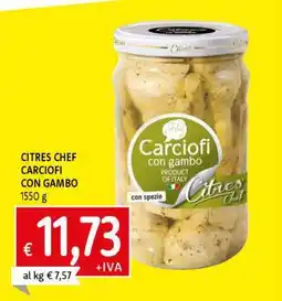 Famila CITRES CHEF CARCIOFI CON GAMBO offerta