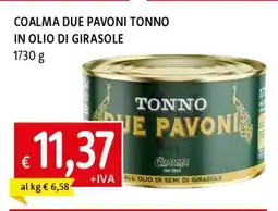 Famila COALMA DUE PAVONI TONNO IN OLIO DI GIRASOLE offerta