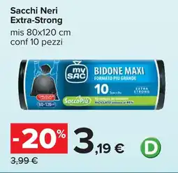 Carrefour Sacchi Neri Extra-Strong offerta