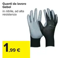 Carrefour Gebol Guanti da lavoro offerta