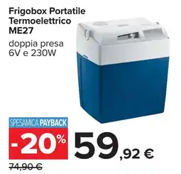 Carrefour Frigobox Portatile Termoelettrico ME27 offerta