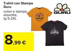 Carrefour T-shirt con Stampa Guru offerta