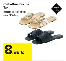 Carrefour Ciabattina Donna Tex offerta