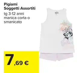 Carrefour Pigiami Soggetti Assortiti offerta