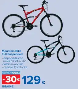 Carrefour Mountain Bike Full Suspended offerta