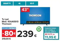 Carrefour Tv Led Mod. 43UA5S13 Thomson offerta