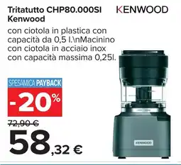 Carrefour Tritatutto CHP80.000SI Kenwood offerta