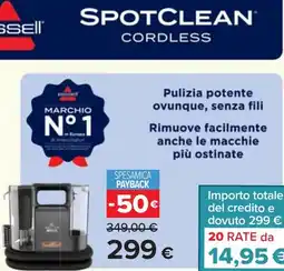 Carrefour Bissell spotclean cordless offerta