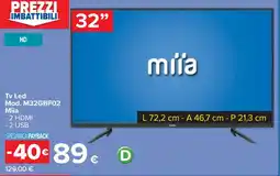 Carrefour Tv Led Mod. M32GBF02 Miia offerta