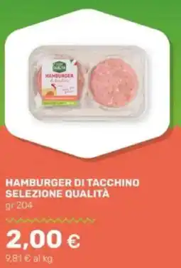 Tigre Hamburger di tacchino selezione qualità offerta