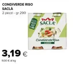 Tigre Saclà condiverde riso offerta