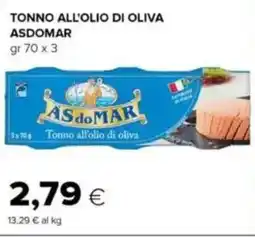 Tigre Asdomar tonno all'olio di oliva offerta