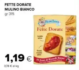 Tigre Mulino bianco fette dorate offerta