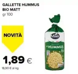Tigre Matt gallette hummus bio offerta