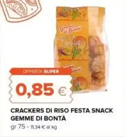 Tigre Gemme di bontà crackers di riso festa snack offerta