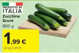 Carrefour ZUCCHINE SCURE offerta