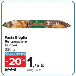 Carrefour Pasta Sfoglia Rettangolare Buitoni offerta