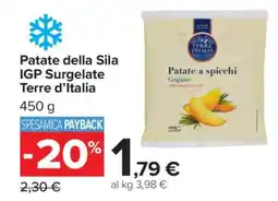 Carrefour Patate della Sila IGP Surgelate Terre d’Italia offerta