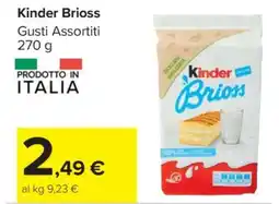 Carrefour Kinder Brioss offerta