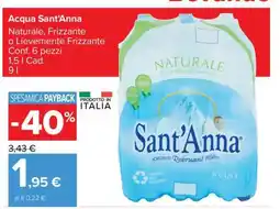 Carrefour ACQUA SANT'ANNA offerta