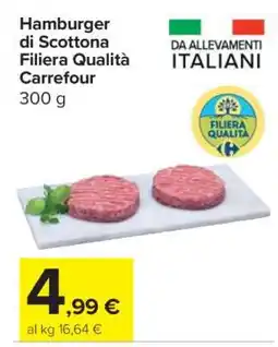 Carrefour Hamburger di Scottona Filiera Qualità Carrefour offerta