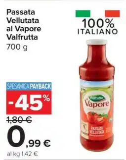 Carrefour Passata Vellutata al Vapore Valfrutta offerta