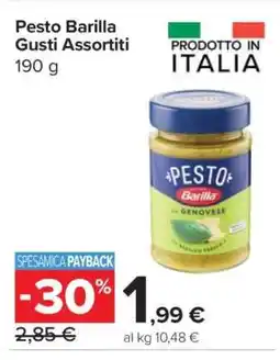 Carrefour Pesto Barilla Gusti Assortiti offerta
