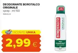Tigre Deodorante borotalco originale spray offerta