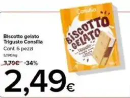 Tigre Consilla Biscotto gelato Trigusto offerta
