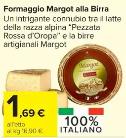 Carrefour Market Formaggio Margot alla Birra offerta